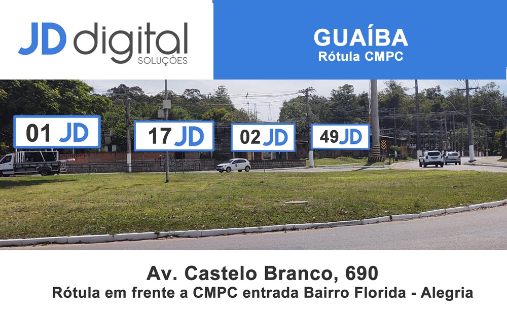 Presença forte em Guaíba - outdoor 14 JD Digital Comunicação Guaíba