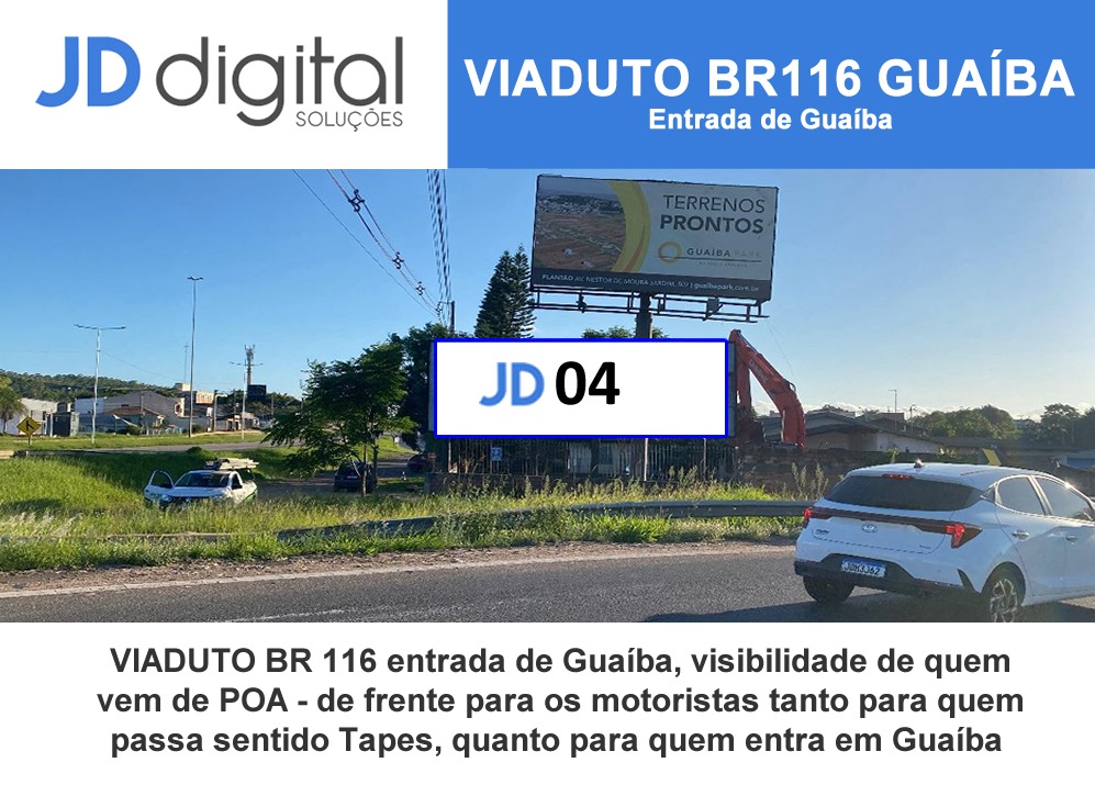 Anuncie onde o público circula - outdoor 16 JD Digital Comunicação Guaíba