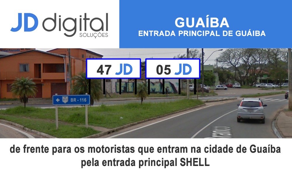 Mídia que não se pode ignorar - outdoor 17 JD Digital Comunicação Guaíba