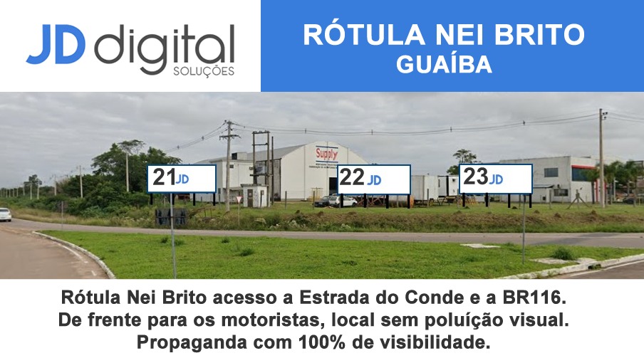Mídia que não se pode ignorar - outdoor 27 JD Digital Comunicação Guaíba