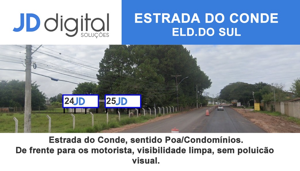 Mais exposição, mais lembrança - outdoor 28 JD Digital Comunicação Guaíba