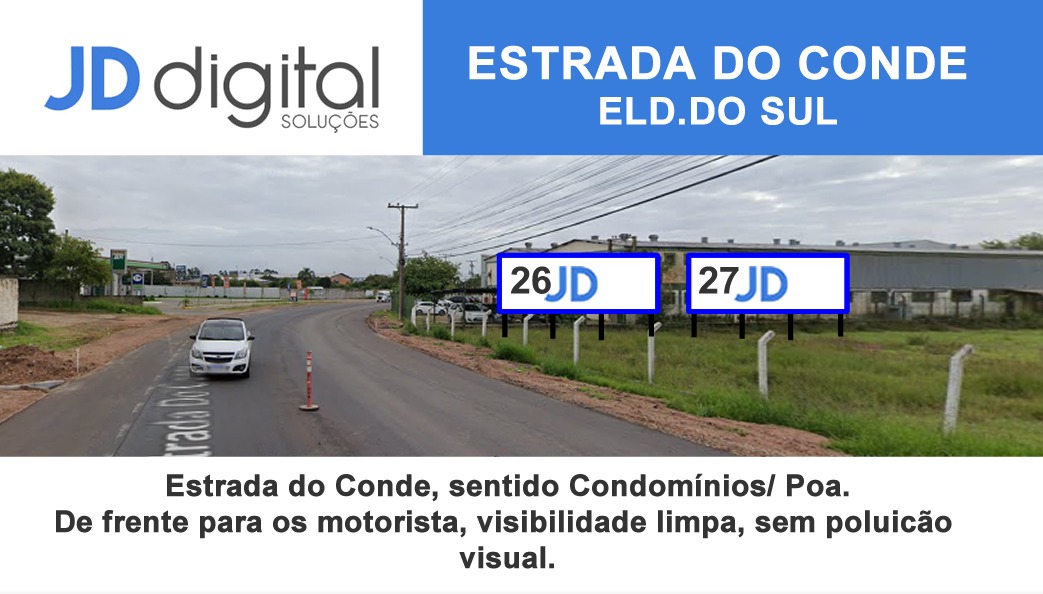 Sua mensagem em grande formato - outdoor 29 JD Digital Comunicação Guaíba