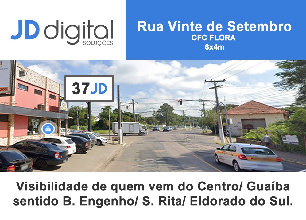 Anuncie onde o público circula - outdoor 6 JD Digital Comunicação Guaíba
