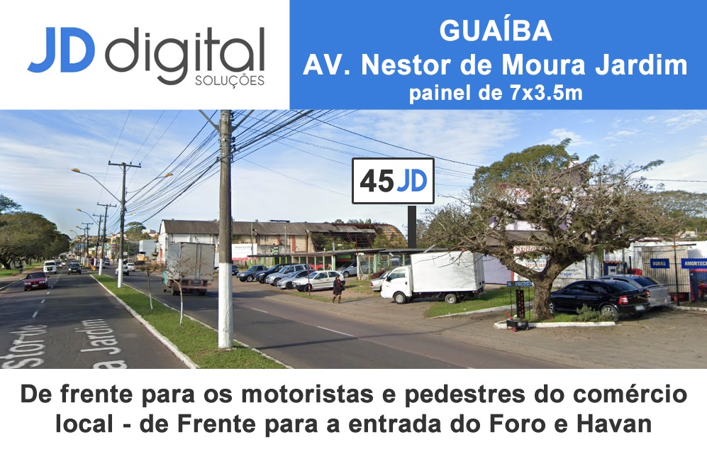 Sua mensagem em grande formato - outdoor 9 JD Digital Comunicação Guaíba